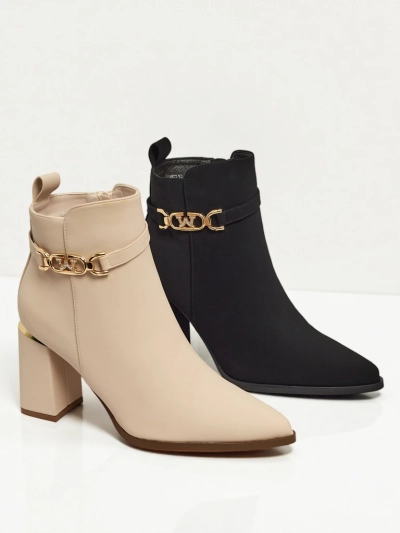 Women's Ostirena Eco-Suede Heeled Ankle Boots