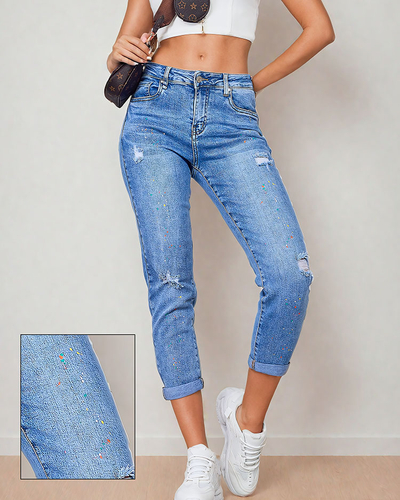 Royalfashion Women's mom jeans pants