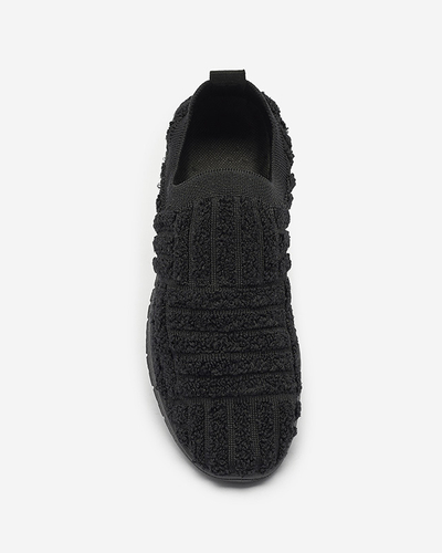 Black slip-on women's sports shoes sneakers Kerliv- Footwear