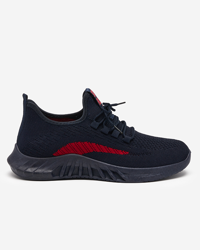 Men's Astagi navy-red sports shoes - Footwear
