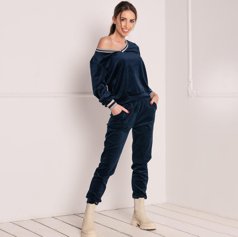 Tumši zils sieviešu treniņtērpa komplekts - Apģērbs