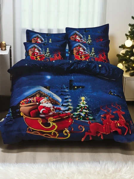 Royalfashion Christmas Bedding Set 160x200 3-PIECE