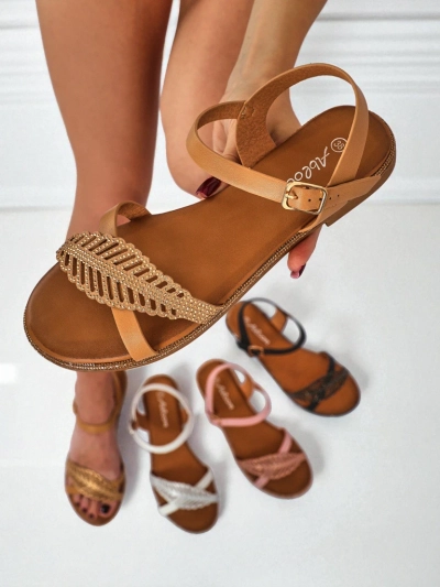 Royalfashion Woman sanals long flat fut Willow Grace