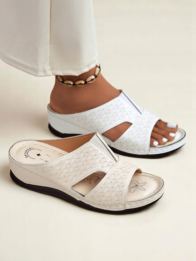 Royalfashion Women's Platform Flip-Flops Nova Step