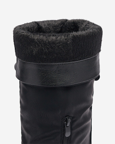 OUTLET Black women's mid-calf boots Astaroth - Footwear
