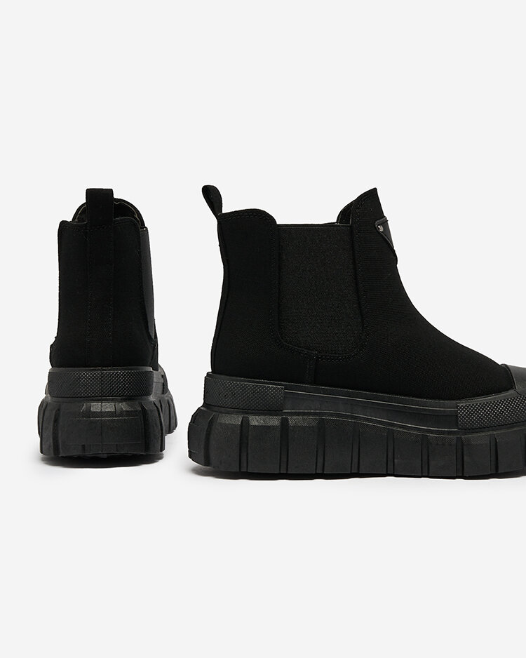 Royalfashion Черные женские высокие кеды Nexeri