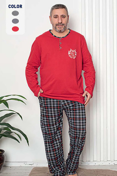 Royalfashion Vīriešu pidžama sarkanā krāsā
