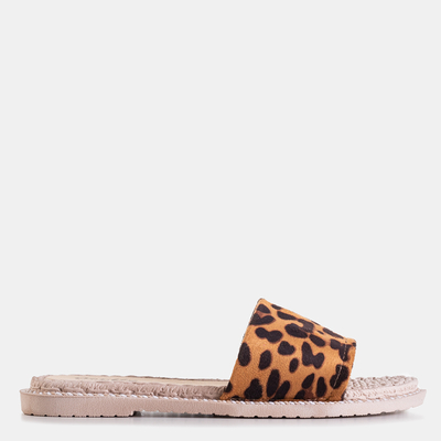 Ysia leopard women's slippers - Footwear