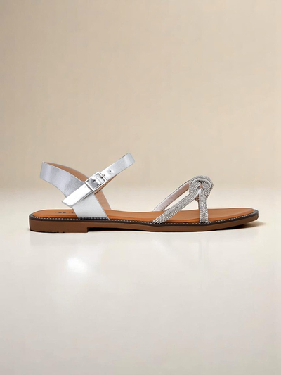 Royalfashion Women's Sandals with Decorative Rhinestones Bella Shine