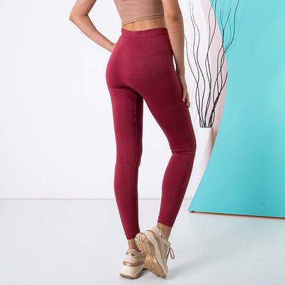 Красные женские леггинсы