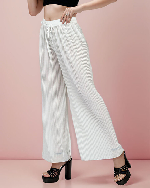 Royalfashion Women's wide pleated pants