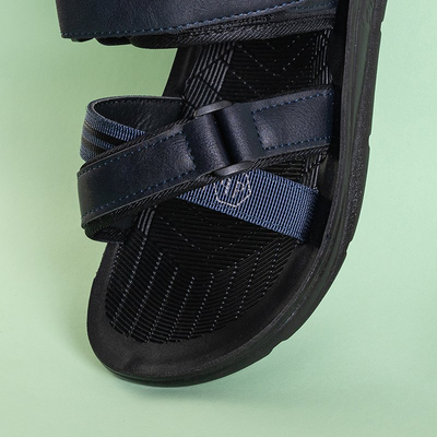 Jauniešu zēnu tumši zilas Oxymius velcro sandales - Apavi