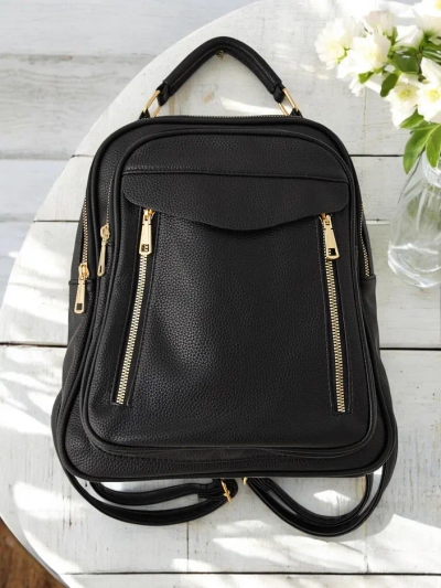 Royalfashion Small women's eco-leather backpack