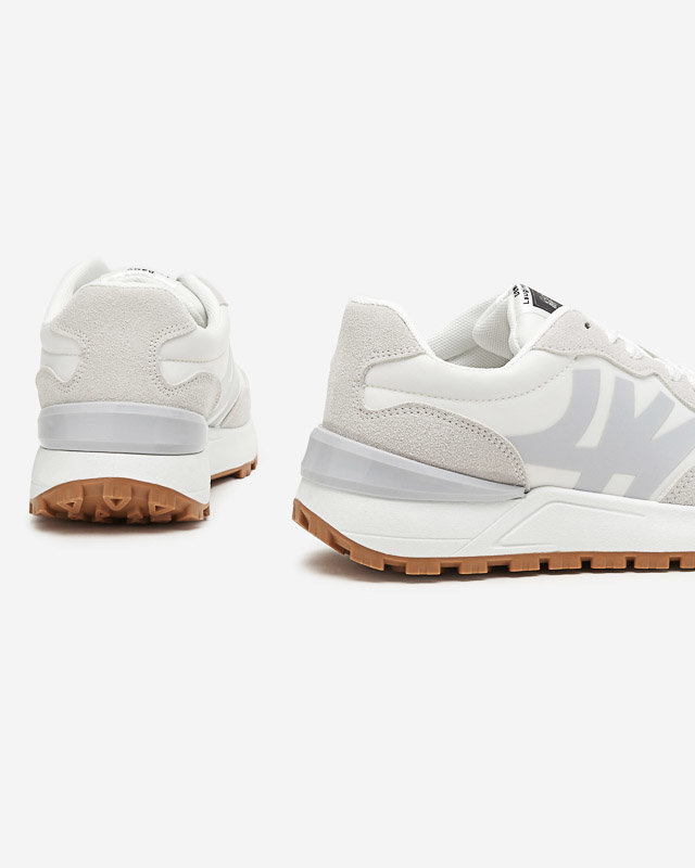 Sieviešu balti trenažieri ar pelēkiem Narisa ieliktņiem - Apavi