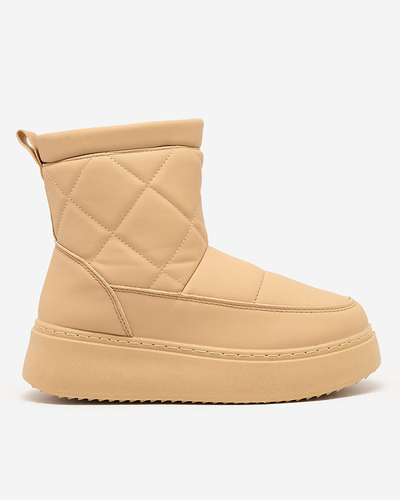 Royalfashion Light brown women's boots a'la snow boots Kacecica
