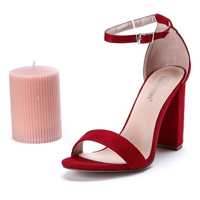 Red sandals on the post Annie - Footwear 1