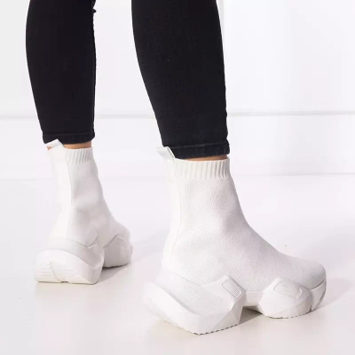 OUTLET Gohi Sieviešu White High Trenažieri - Apavi