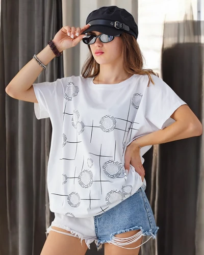 Royalfashion Women's Cotton T-Shirt with Print