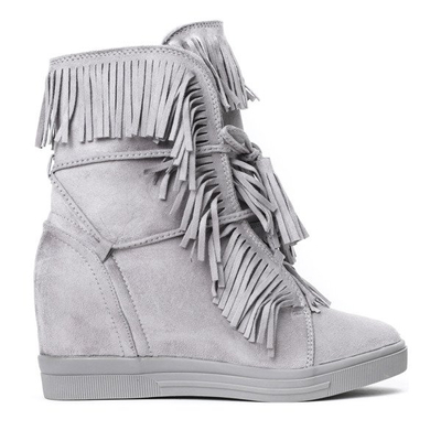 Light gray sneakers on Carmelita indoor wedge - Footwear