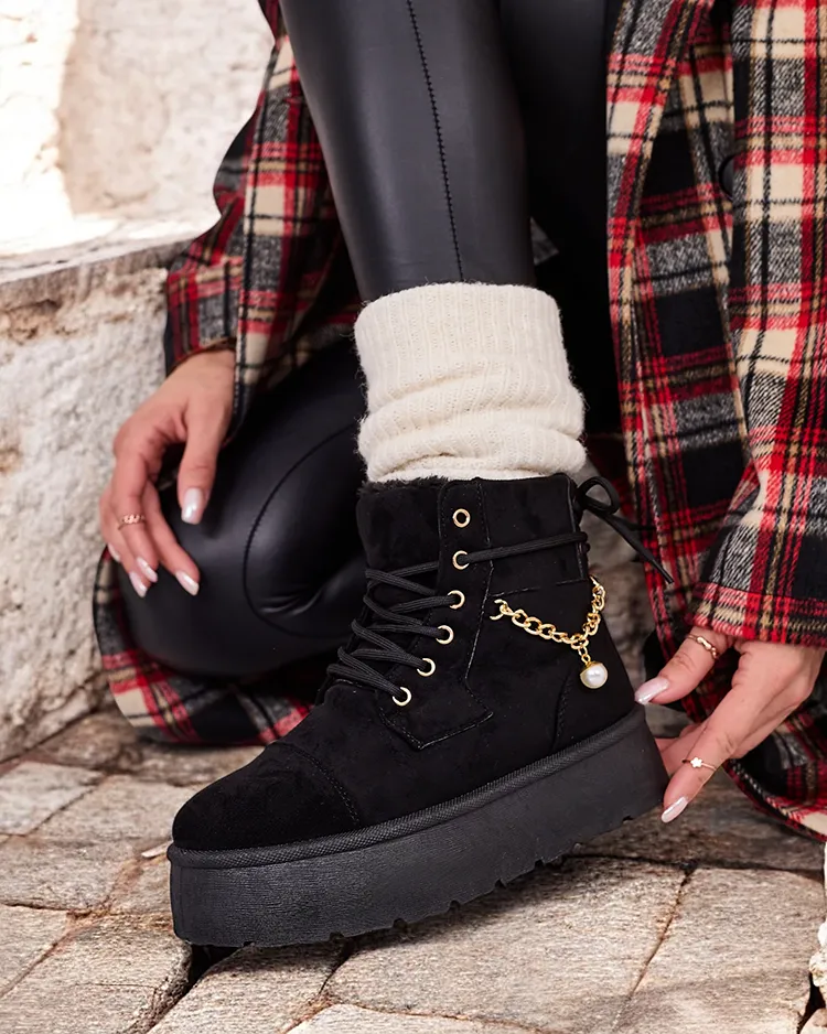 Royalfashion Sieviešu mežģīņu zābaki Woruces