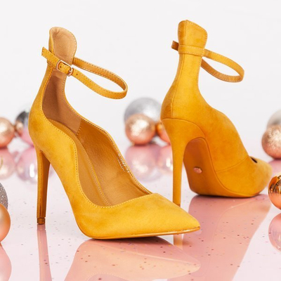 Yellow Batya high heels - Footwear