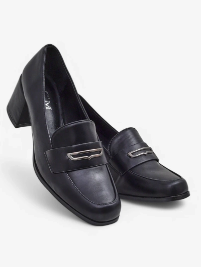 Asolo Elegante Black Block Heel