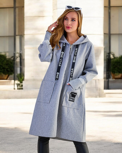 Royalfashion Женская куртка а'ля пальто до колен