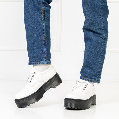 OUTLET Shoes for women matt white Diozzy - Footwear