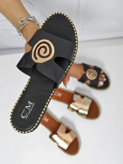 Royalfashion Sieviešu plakanas zoles čības Glam Bliss