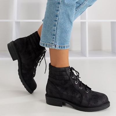 Black women's bags with decorative abrasions Tusyon - Shoes