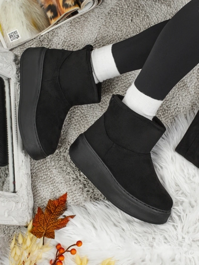 Īsi sieviešu a'la sniega zābaki ar pievienojamu virsmu Elizze