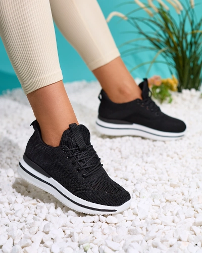 Royalfashion Black women's sports shoes Losoyta