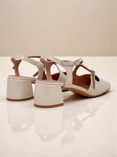 Royal Fashion Women's Lolita Low-Heeled Pumps with Decorative Straps