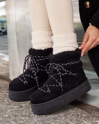 Royalfashion Sieviešu sniega zābaki ar mežģīnēm Evonie