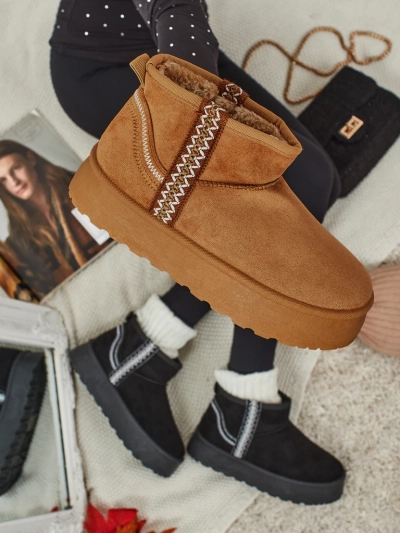 Short women's snow boots a'la Pravel