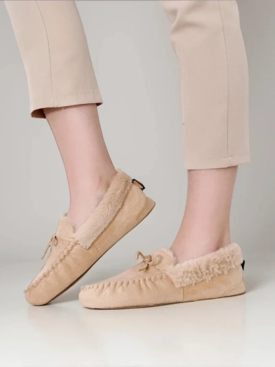 Royalfashion Women's moccasins with fur Ahtikes