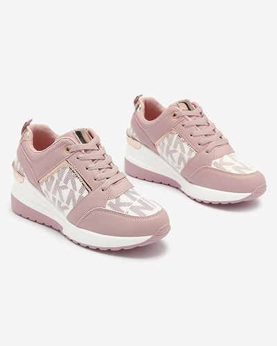 Pink Women's Sneakers with Hidden Anchor Qasvy- Footwear