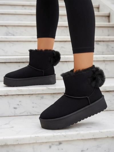 Royalfashion Women's boots a'la snow boots in black Goroggo