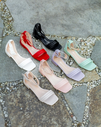 Royalfashion Purple Laylin low heel sandals