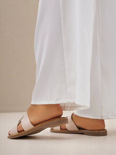 Royalfashion Women's slippers with heart Gold Heart