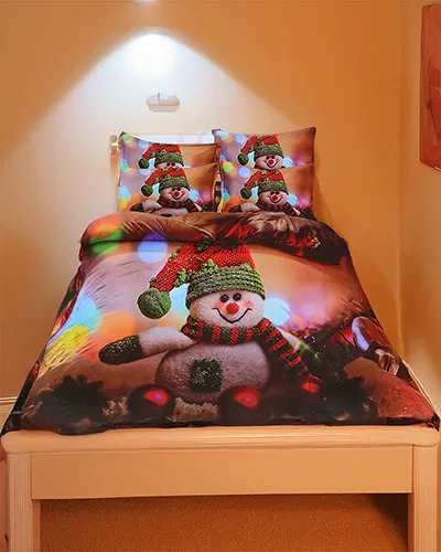 Royalfashion Ziemassvētku gultas veļas komplekts 160x200 pilns 3 daļas