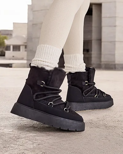 Royalfashion Women's lace-up snow boots Liloz