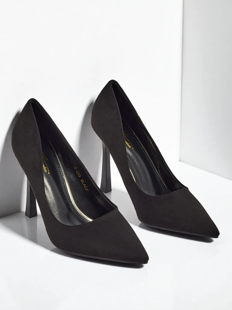 Damskie czółenka na špilce eko zamszowe Belunika