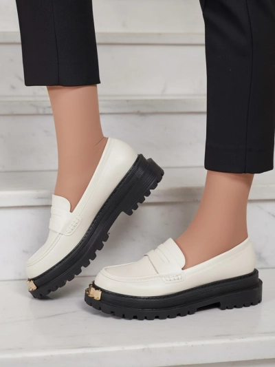 Loafersy Damskie Aurelia Beowe na Platformie 5cm - Stylowe i Wygodne