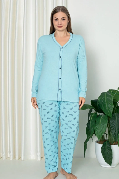 Royalfashion Women's Cotton 2-Piece Pajama PLUS SIZE