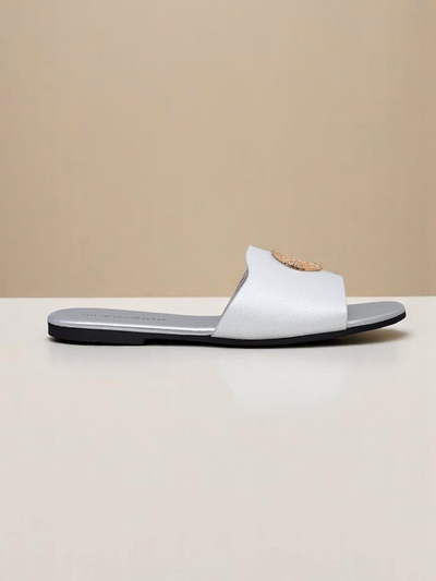 Royalfashion Женские шлепанцы на плоской подошве Golden Slip