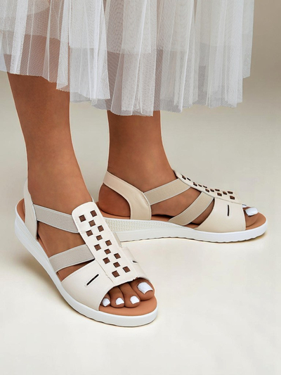 Royal Fashion Women's Sora Low Wedge Sandals
