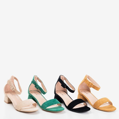 Black low-heeled sandals Torita - Footwear