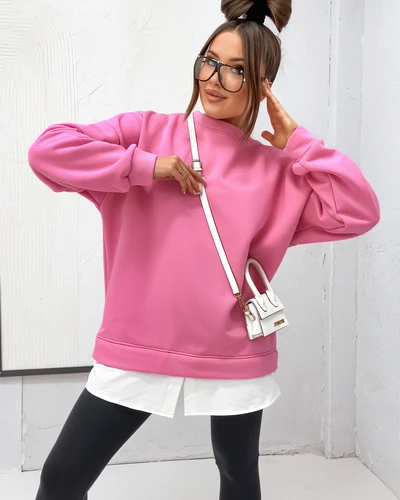 Женский свитшот Royalfashion из хлопка с съемным низом