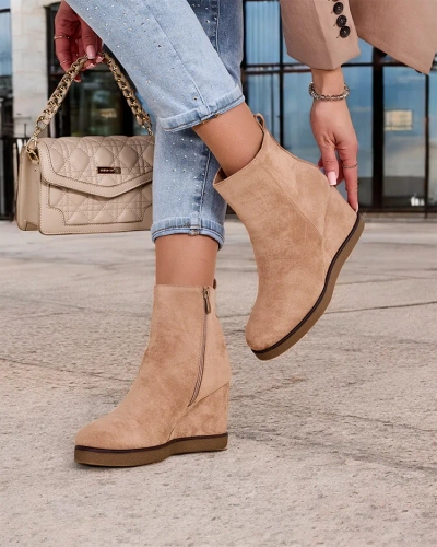 Royalfashion Women's wedge boots Sierra